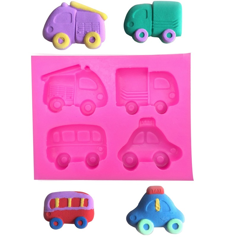 Molde fondant Autos