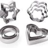 Set cortador estrellas, corazon, circulo y flor