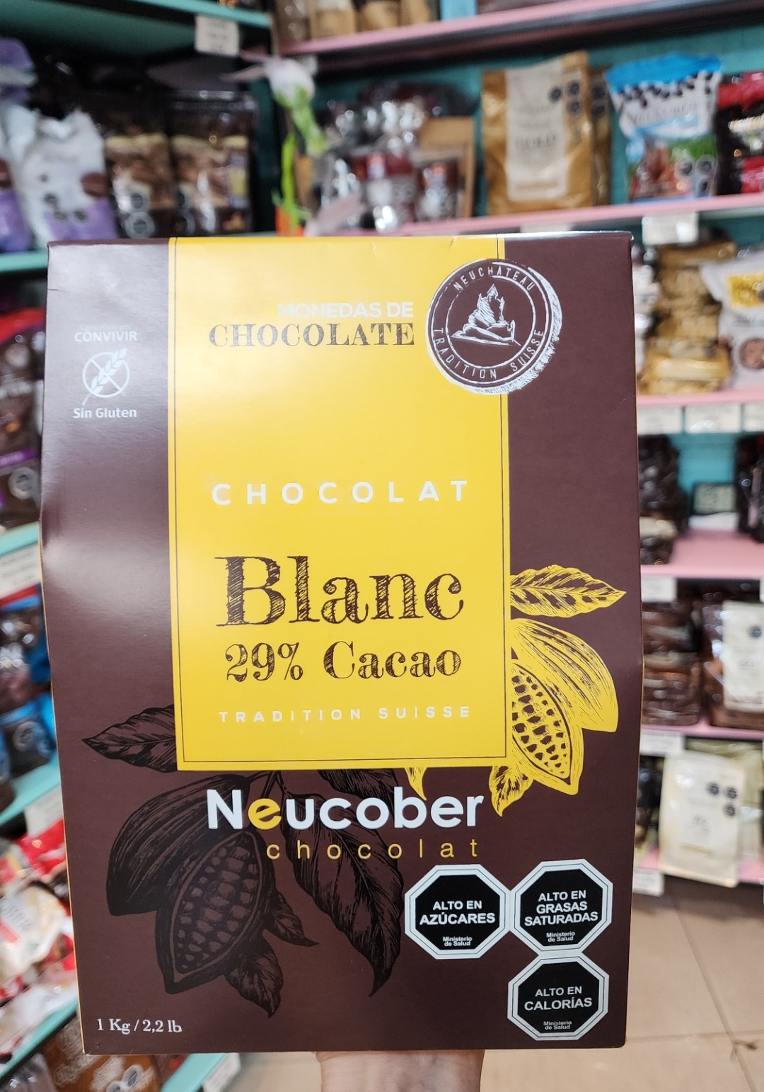 Chocolate Neucober 816 blanco Monedas 29 cacao kg Club Repostero